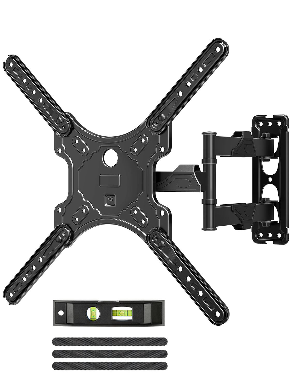HOMOUNT TV Wall Mount for Most 26-60 Inch TVs, Swivel and Tilt Full Motion TV Mount with Single Stud, Wall Mount Bracket Max VESA 400x400mm, Holds up to 77 lbs
