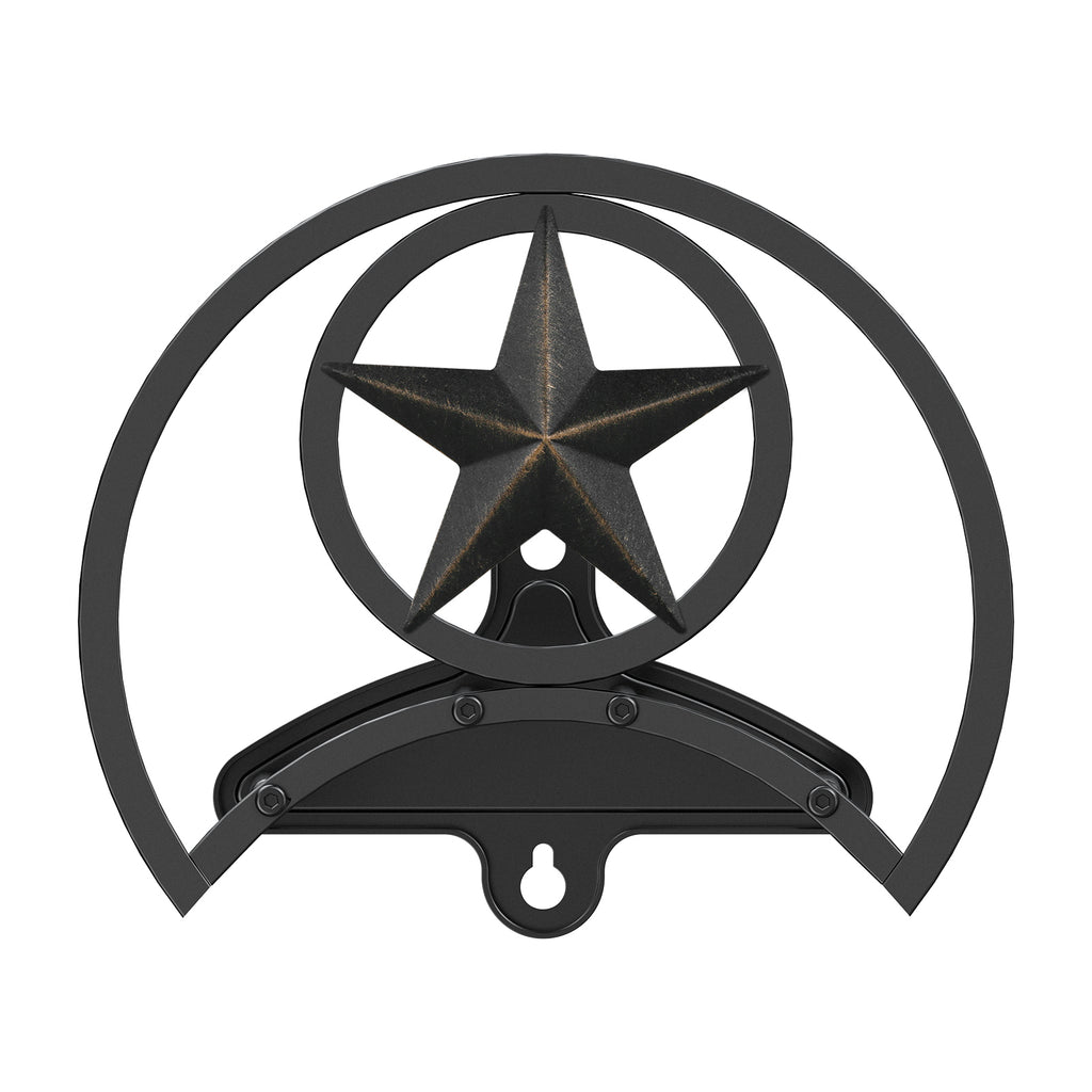 Outlandpro Garden Hose Holder 125Ft Wall-Mounted Hose Reel Decorative Star Durable Hose Hanger