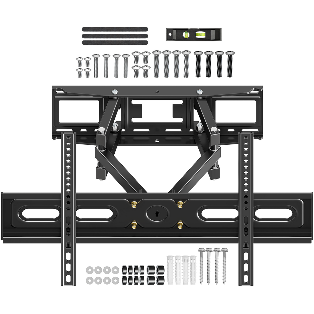 HOMOUNT Full Motion TV Wall Mount for 32-85 Inch TVs, Holds up to 99lbs, Wall Mount Bracket Max VESA 600x400mm, Fit 12" 16" Wood Stud