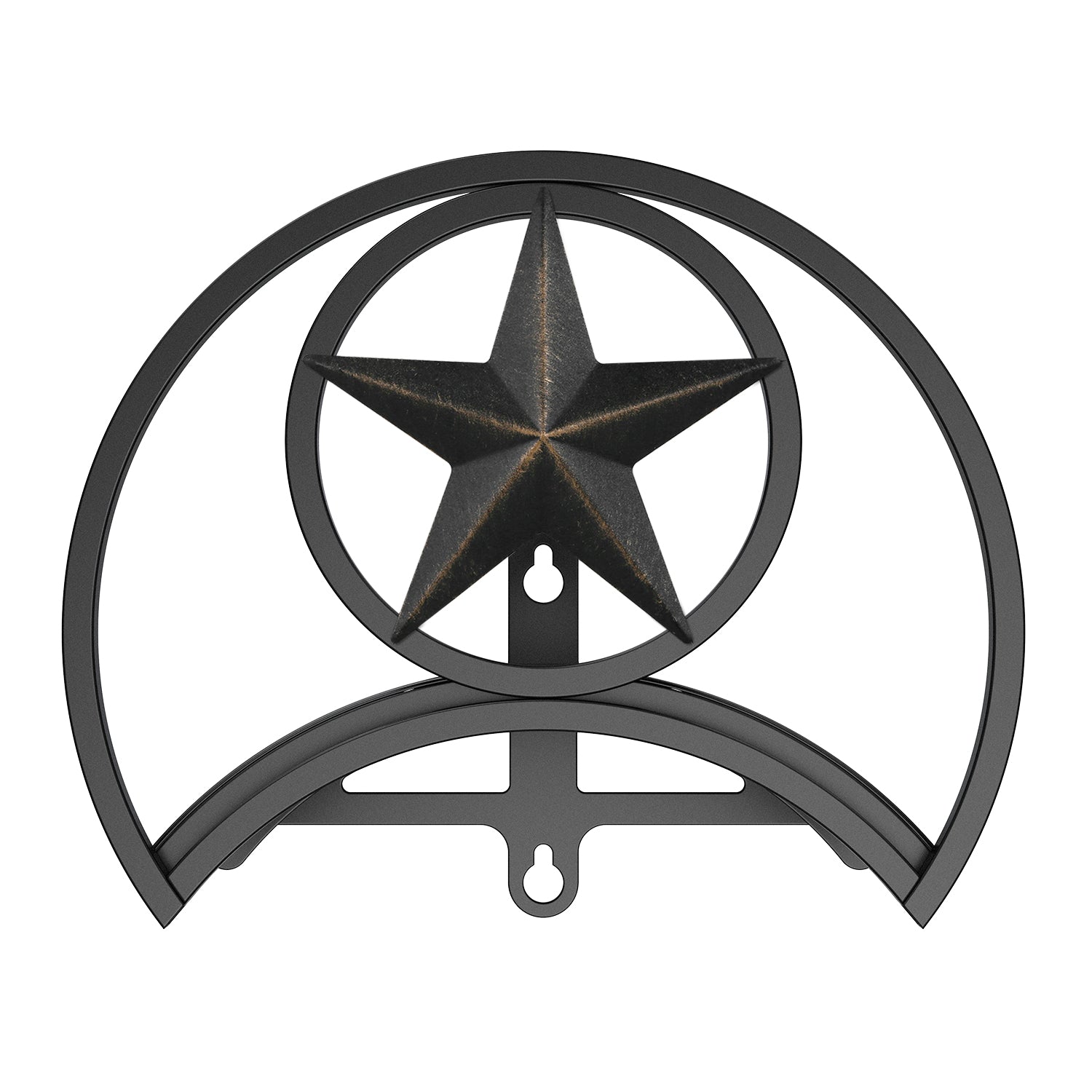 Outlandpro Garden Hose Holder 125Ft Wall-Mounted Hose Reel Decorative Star Durable Hose Hanger