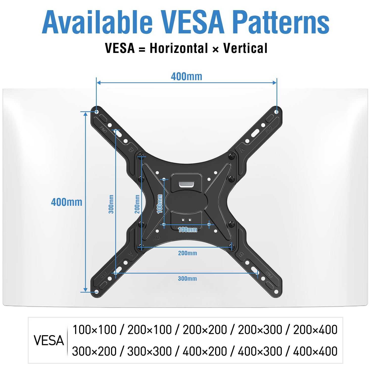 HOMOUNT Ceiling TV Mount for 26-65" TVs, Full Motion 6 Height Adjustable TV Wall Mount Bracket, Swivel and Tilt, Max VESA 400x400mm, Holds up to 99 lbs