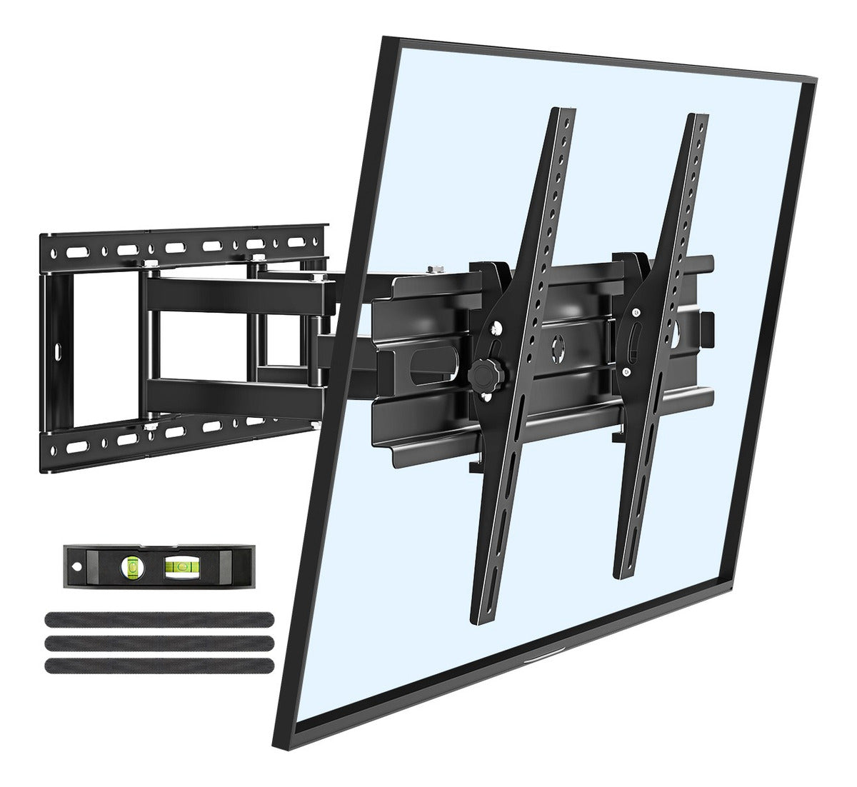 HOMOUNT Full Motion TV Wall Mount for Most 42-82 inch TVs, Wall Mount Bracket with Articulating Swivel and Tilt Fits 16" Stud, TV Mount Max VESA 600x400mm, Holds up to 100lbs