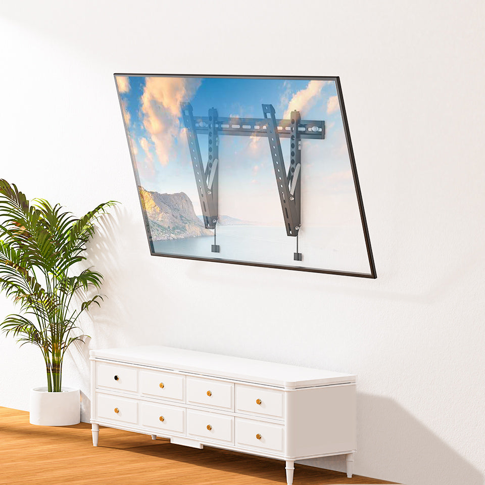 HOMOUNT Ultra-Slim Tilt TV Wall Mount Bracket For TVs 32-80 Inch TVs, Tilting TV MOUNT, up to 110lbs, Max VESA 600x400mm
