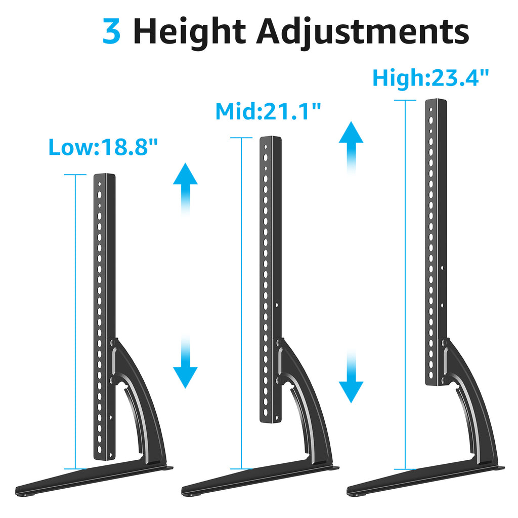 HOMOUNT Universal Table Top TV Stand for Most 27 to 55 inch TVs, Universal TV Leg Stand Holds up to 88 lbs, VESA up to 800x400mm