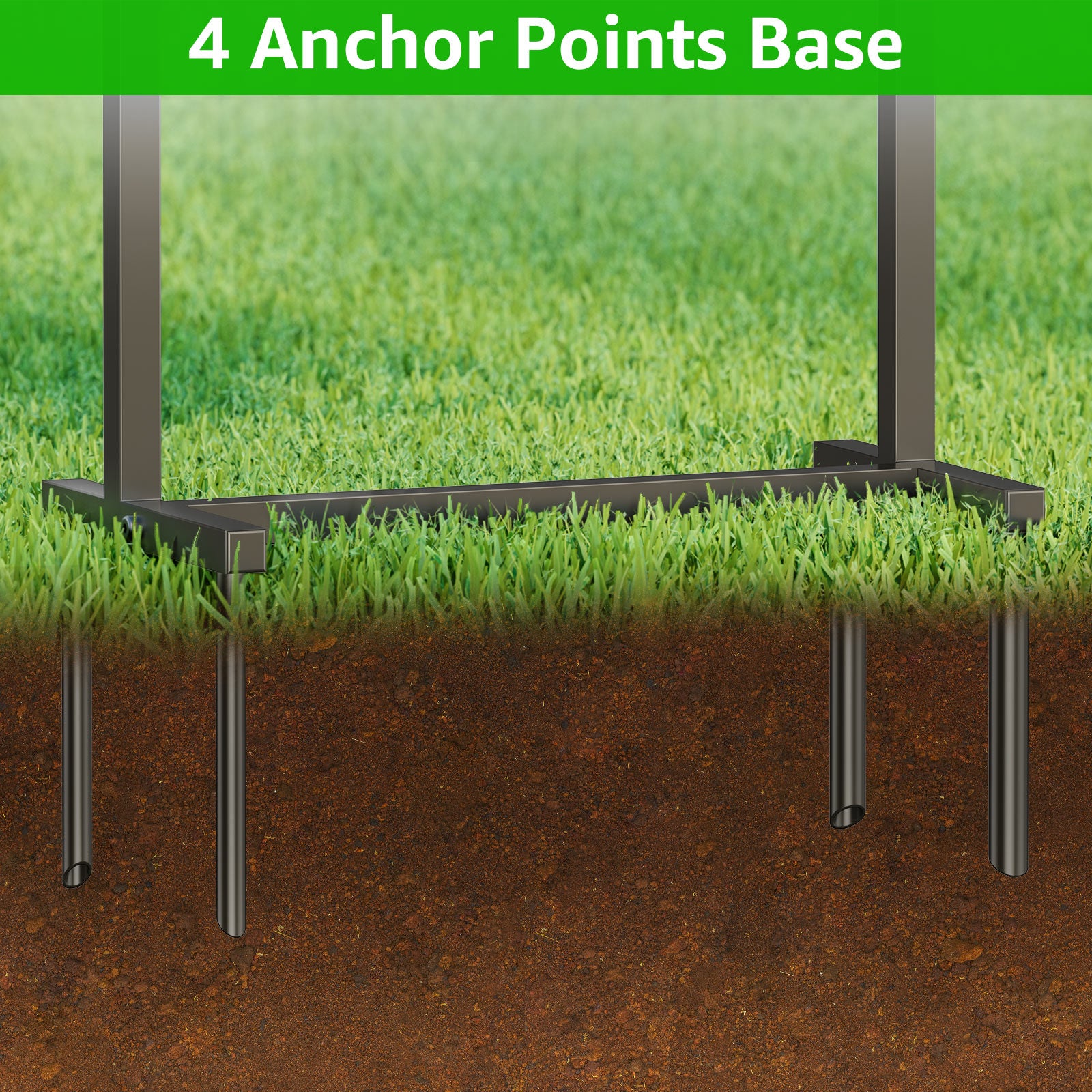 Outlandpro Bronze 150Ft Garden Hose Holder, Freestanding, Sturdy Metal with Storage Basket