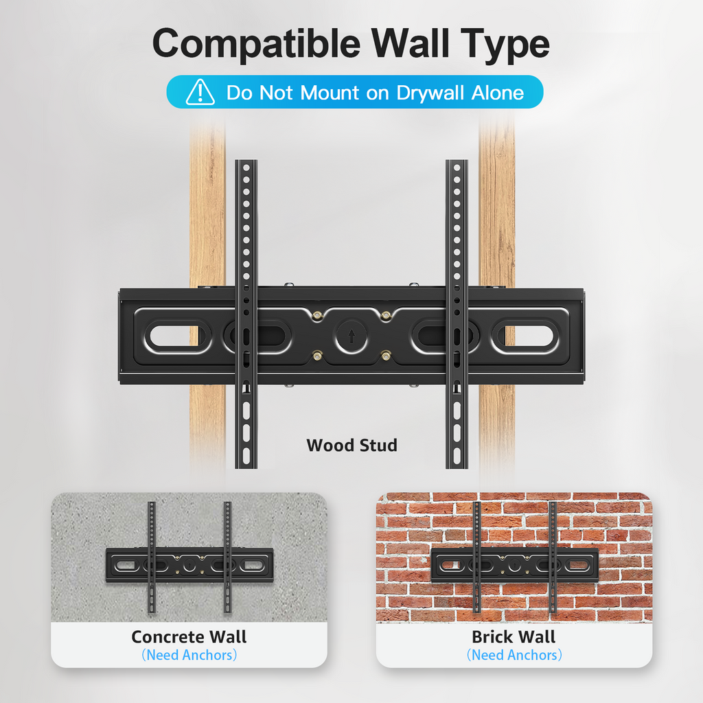 HOMOUNT Full Motion TV Wall Mount for 32-85 Inch TVs, Holds up to 99lbs, Wall Mount Bracket Max VESA 600x400mm, Fit 12" 16" Wood Stud