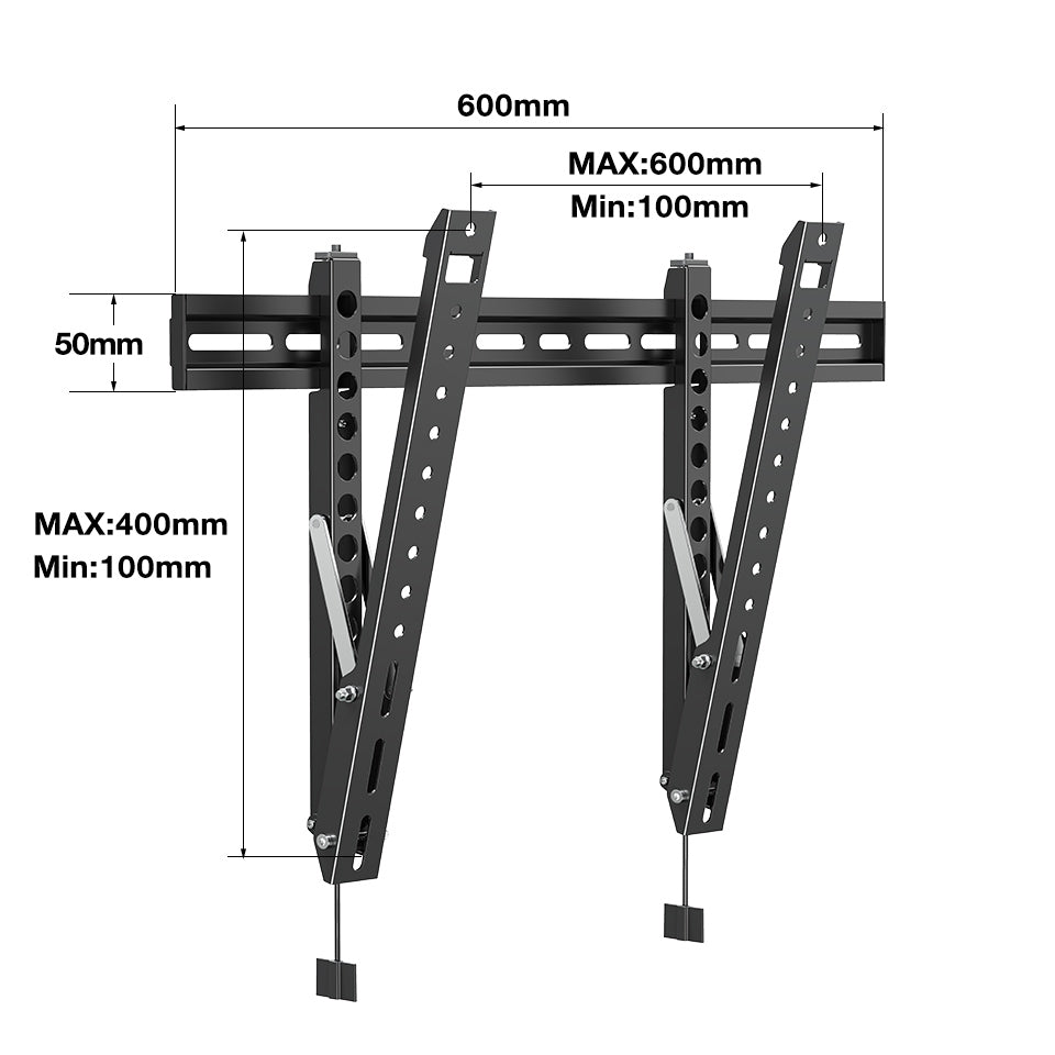 HOMOUNT Ultra-Slim Tilt TV Wall Mount Bracket For TVs 32-80 Inch TVs, Tilting TV MOUNT, up to 110lbs, Max VESA 600x400mm
