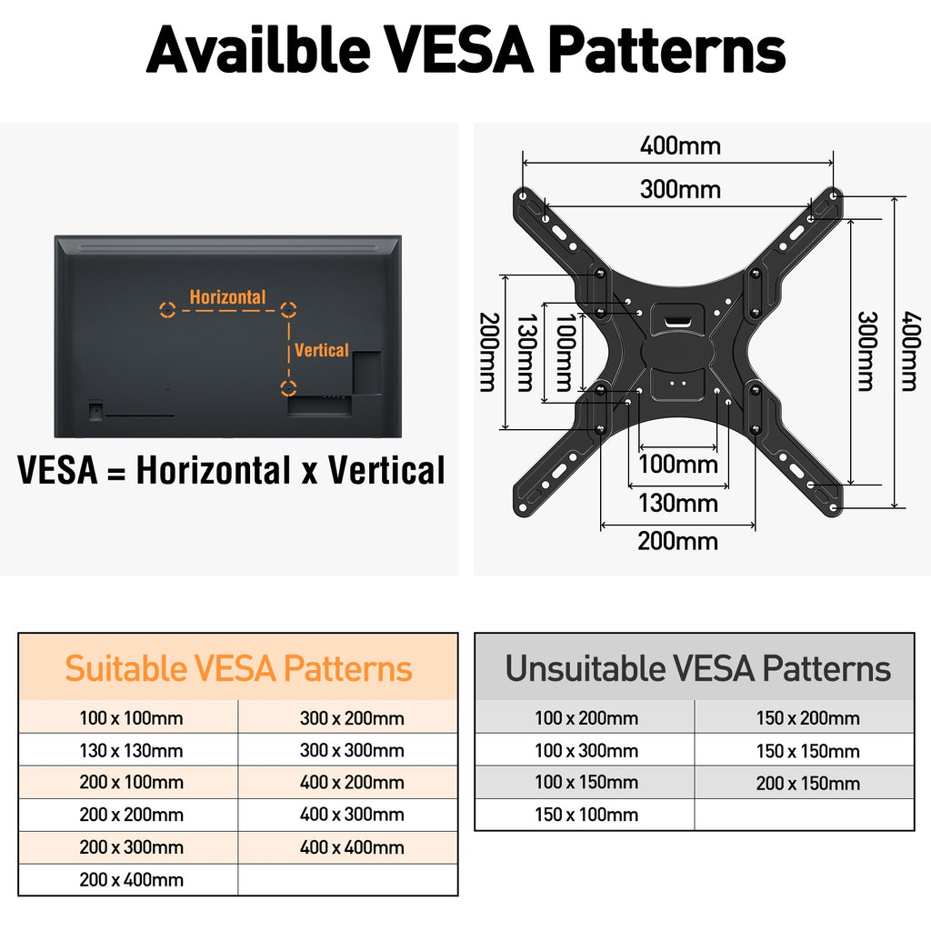 HOMOUNT 37.4 Inch Long Arm TV Wall Mount for 26-65 Inch TVs, TV Mount Swivel and Tilt, Full Motion Wall Mount TV Bracket, Max VESA 400x400mm, Holds up to 77 lbs
