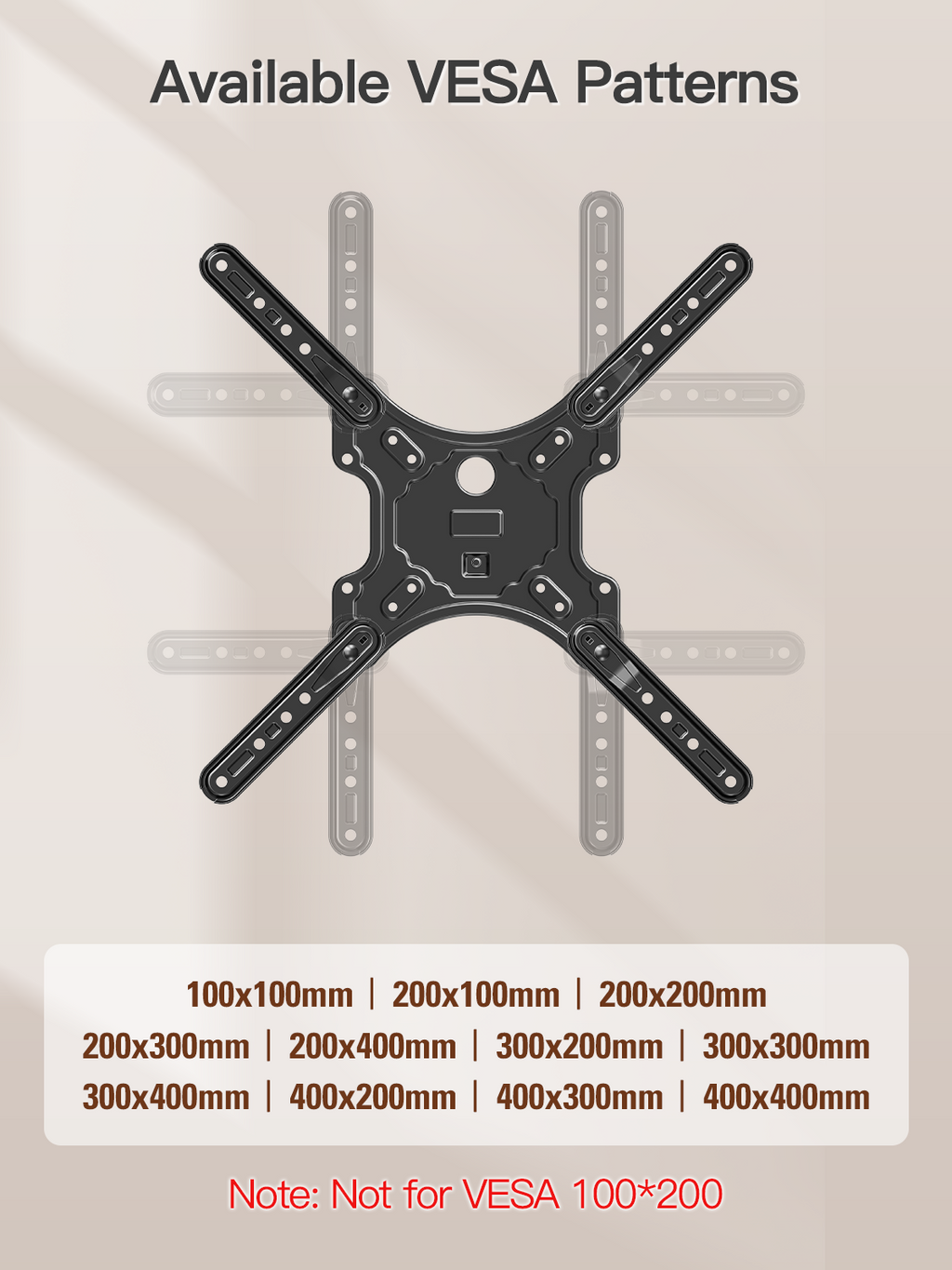 HOMOUNT Full Motion TV Wall Mount for Most 26-60 Inch TVs, Swivel and Tilt TV Mount with Single Stud, Wall Mount Bracket Max VESA 400x400mm, 77 lbs