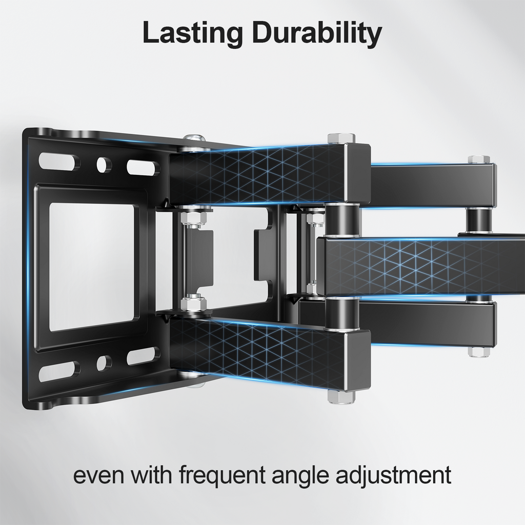HOMOUNT Full Motion TV Wall Mount for 32-85 Inch TVs, Holds up to 99lbs, Wall Mount Bracket Max VESA 600x400mm, Fit 12" 16" Wood Stud