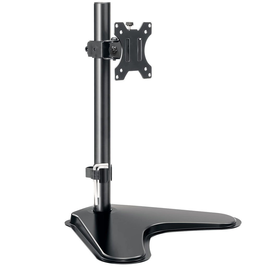 HOMOUNT Single Monitor Stands Fits 13'' to 32'' Computer Screen, Freestanding VESA Monitor Desk Mount, Max VESA 75x75 100x100, up to 17.6lbs