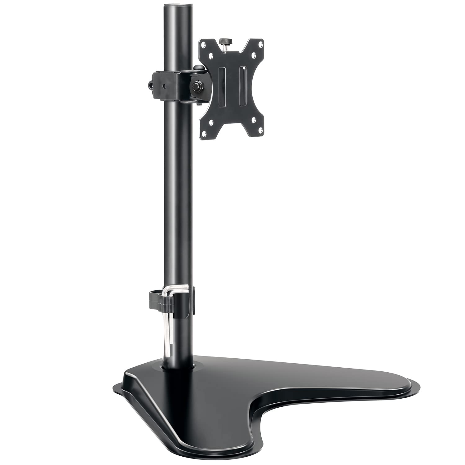 HOMOUNT Single Monitor Stands Fits 13'' to 32'' Computer Screen, Freestanding VESA Monitor Desk Mount, Max VESA 75x75 100x100, up to 17.6lbs
