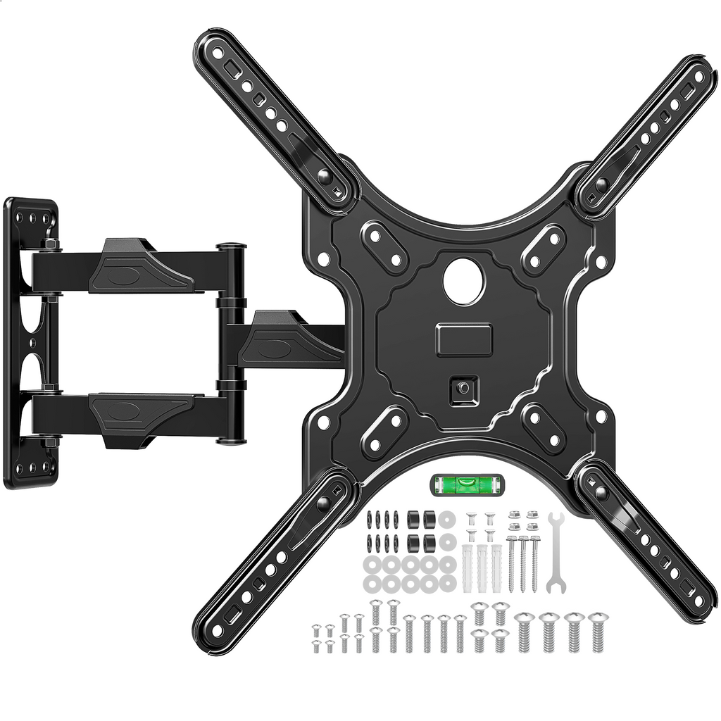 HOMOUNT Full Motion TV Wall Mount for Most 26-60 Inch TVs, Swivel and Tilt TV Mount with Single Stud, Wall Mount Bracket Max VESA 400x400mm, 77 lbs